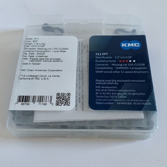 KMC X11 EPT Chain - 11-Speed, 118 Links - Picture 2 of 2